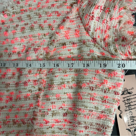 NWT Nanette Lepore Frayed Trim Boucle Dress Size 16 - Picture 10 of 13